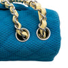Chanel Medium Quilted Perforated Jersey Single Flap Secondhand