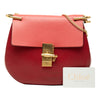 Chloé Small Bicolor Smooth and Grained Calfskin Drew Crossbody Secondhand