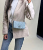 Caro Tweed Blue Shoulder Bag Secondhand