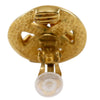 Chanel CC Gold Plated Round Clip On Earrings Secondhand