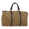 Christian Dior Vintage Trotter Boston Bag Canvas