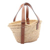 LOEWE Small Raffia Anagram Basket Tote Secondhand