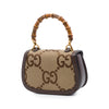 Gucci Small Jumbo GG Canvas Bamboo 1947 Top Handle Bag Secondhand