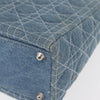 Christian Dior Vintage Lady Dior Bag Cannage Quilt Denim