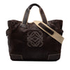 LOEWE Nubuck Anagram Satchel Secondhand