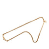 Dior Gold Plated Strass CD Logo Charm Necklace Secondhand