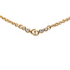 Dior Gold Plated Strass CD Logo Charm Necklace Secondhand