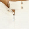 Secondhand Chanel White Cotton Brocade Skirt - '90s