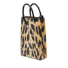 Balenciaga Mini Leopard Print Logo Shopping Phone Holder Secondhand