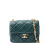 Chanel Mini Square Quilted Lambskin Bijoux Logo Chain Flap Secondhand