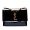 Saint Laurent Small Patent Monogram Sunset Crossbody Secondhand