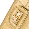 Chanel Medium Croc Embossed Lambskin 2.55 Reissue Double Flap Bag Secondhand