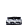 Balenciaga Calfskin Diagonal Allover Logo Print B Phone Holder Crossbody Secondhand