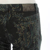 Roberto Cavalli Black and Gold Stretch Trousers - 2000s Second hand