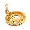 Chanel Gold Plated CC Clip On Earrings Secondhand