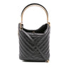 Chanel Quilted Chevron Lambskin Handle with Chic Bucket Bag Secondhand