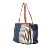 LOEWE Paulas Ibiza Large Canvas Stripes Cushion Tote Secondhand