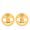 Chanel CC Gold Plated Turn Lock Clip On Earrings Secondhand