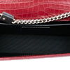 Secondhand Saint Laurent Medium Croc Embossed Leather Monogram Kate Tassel Crossbody