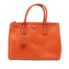 Prada Medium Saffiano Lux Galleria Double Zip Satchel Secondhand