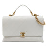 Secondhand Chanel Medium Stitched Caviar Chic Affinity Top Handle Bag