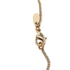Chanel CC Gold Plated and Enamel Strass Faux Pearl Clover Pendant Necklace Secondhand