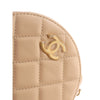 Chanel Quilted Lambskin About Pearls Round Clutch with Chain Secondhand