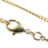 Chanel CC Gold Plated Resin Tweed Chain Round Pendant Necklace Secondhand