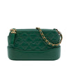 Secondhand Chanel Aged Calfskin Gabrielle Double Zip Clutch with Chain
