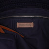 Miu Miu Tricolor Cotton Crochet Logo Striped Vertical Tote Secondhand