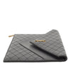 Saint Laurent Matelasse Lambskin Gaby Double Flap Chain Clutch Secondhand