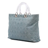 Dior Large Denim Cannage Acrylic Handles Lady Dior Secondhand