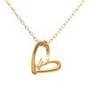 Louis Vuitton Gold Plated LV Fall In Love Pendant Necklace Secondhand