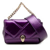 Bvlgari Mini Metallic Leather Maxi Serpenti Cabochon Satchel Secondhand