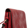 Burberry Embossed Grain Check Leather Langley Crossbody Secondhand