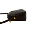 Ferragamo Croc Embossed Leather Vara Crossbody Secondhand