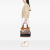 Burberry Prorsum Woven Leather Check Tote Secondhand