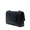 Chanel Medium Classic Crinkled Patent Double Flap Secondhand