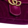 Gucci Small GG Marmont Matelasse Velvet Shoulder Bag Secondhand
