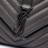 Saint Laurent Large Chevron Sheepskin Monogram College Satchel Secondhand