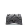 Balenciaga Small Metallic Calfskin Crush Chain Shoulder Bag Secondhand