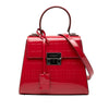 Burberry Embossed Patent Leather Top Handle Secondhand