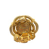 Chanel Gold Plated Faux Pearl and Rhinestones Clip on Earrings Secondhand