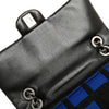 Chanel Medium Jersey Grid Single Flap Secondhand
