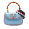 Gucci Small Calfskin Web Stitched Bamboo 1947 Top Handle Bag Secondhand