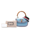 Gucci Small Calfskin Web Stitched Bamboo 1947 Top Handle Bag Secondhand