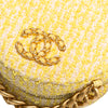 Secondhand Chanel Tweed 19 Round Clutch with Chain