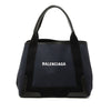 Balenciaga Canvas Navy Cabas Tote S Secondhand