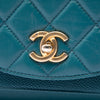 Chanel Small Quilted Calfskin and Caviar Chain Handle Flap Secondhand