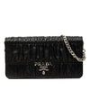 Prada Nappa Gaufre Wallet On Chain Secondhand